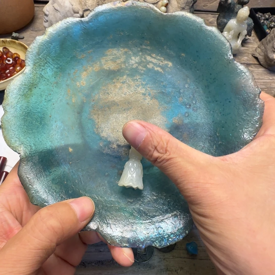 龍***观手工艺品琉璃琉璃盘子琉璃琉璃