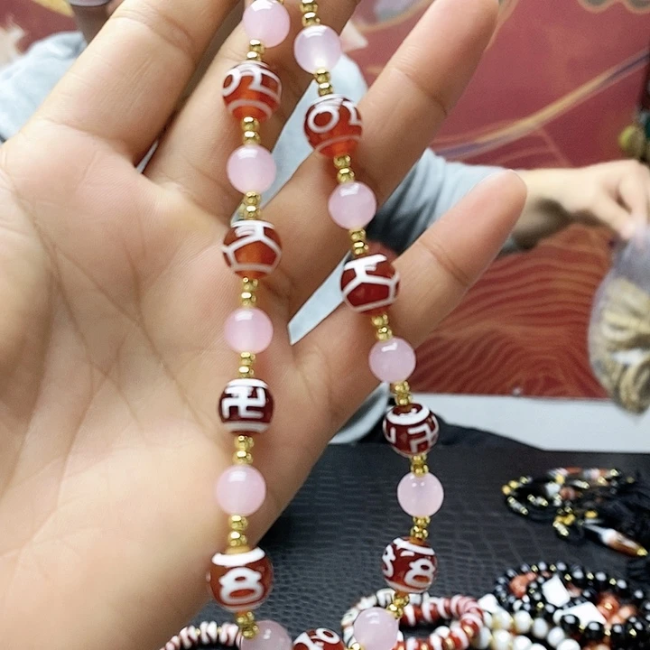 玛瑙/玉髓合金颈饰