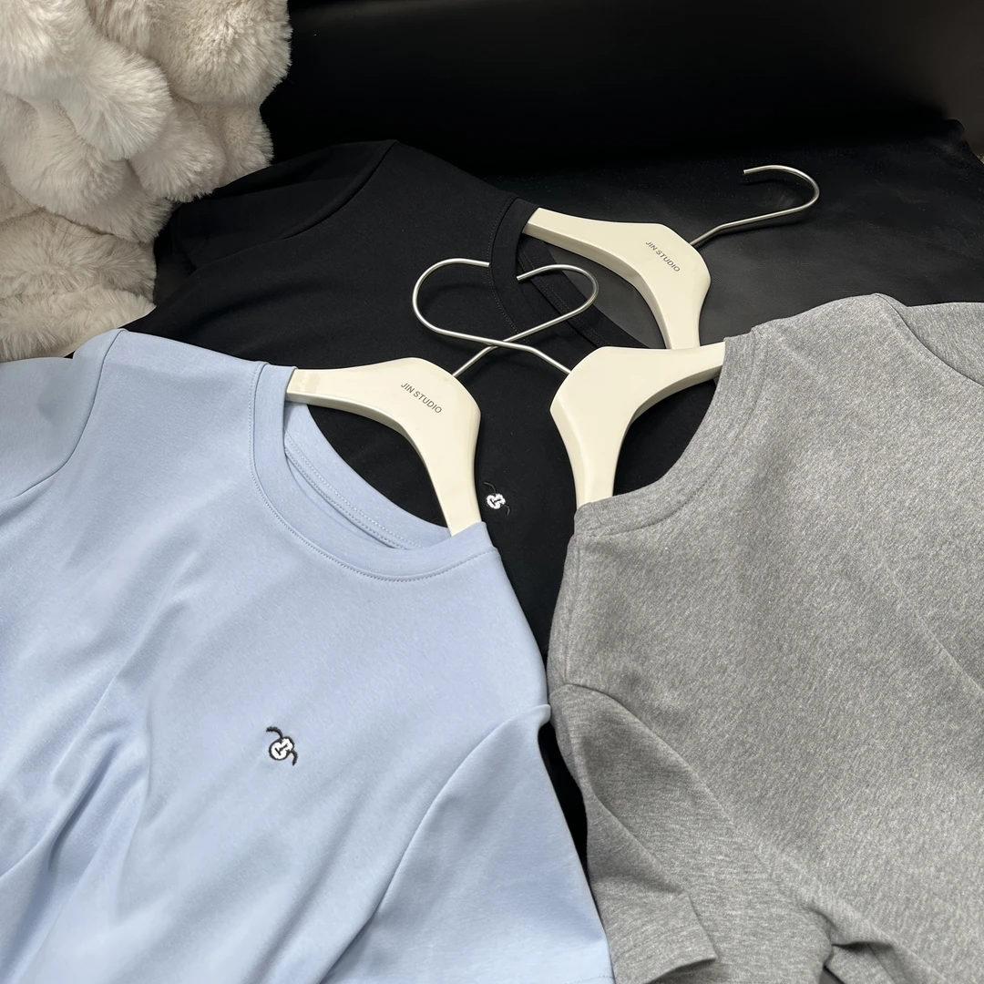 【锦衣鹊羽】小羊与马定制系列刺绣款春夏短袖T恤