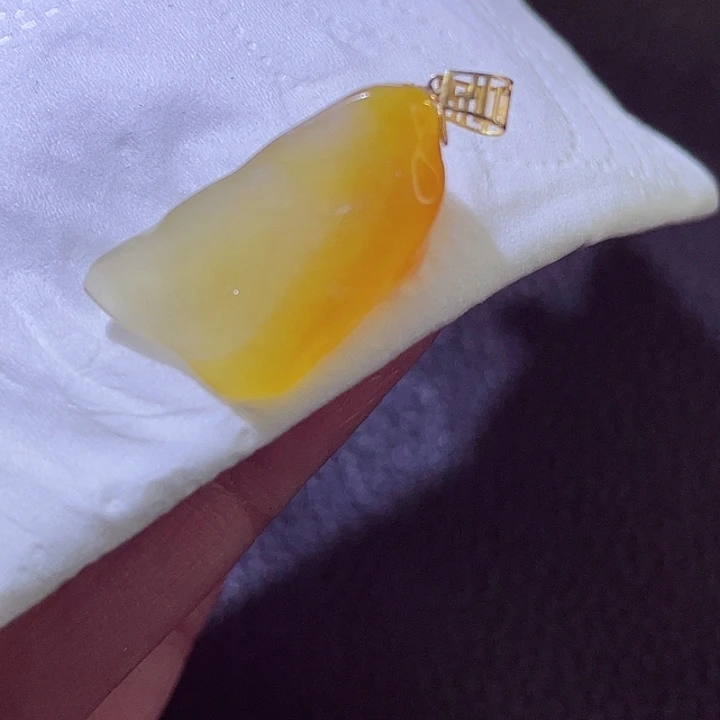 颈饰18K金镶嵌翡翠翡翠