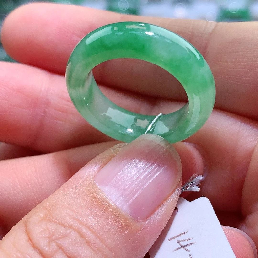翡翠戒指未镶嵌14-15号