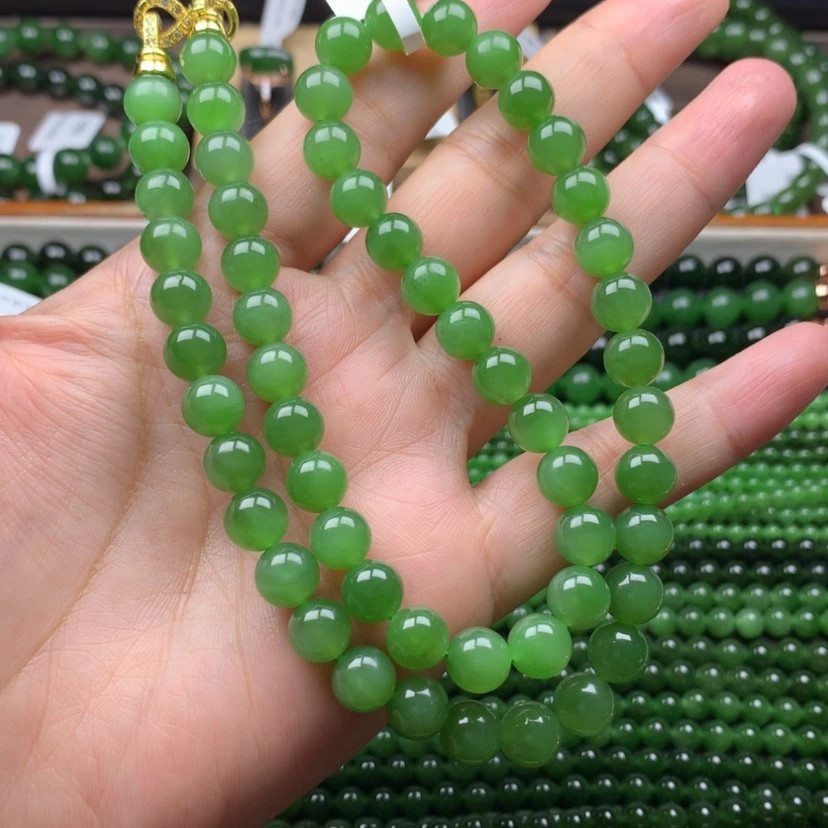 【闪购商品】颈饰未镶嵌和田玉（碧玉）8