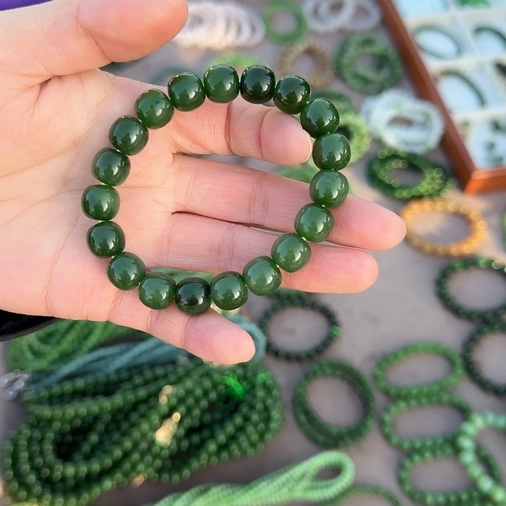 和田玉未镶嵌手链