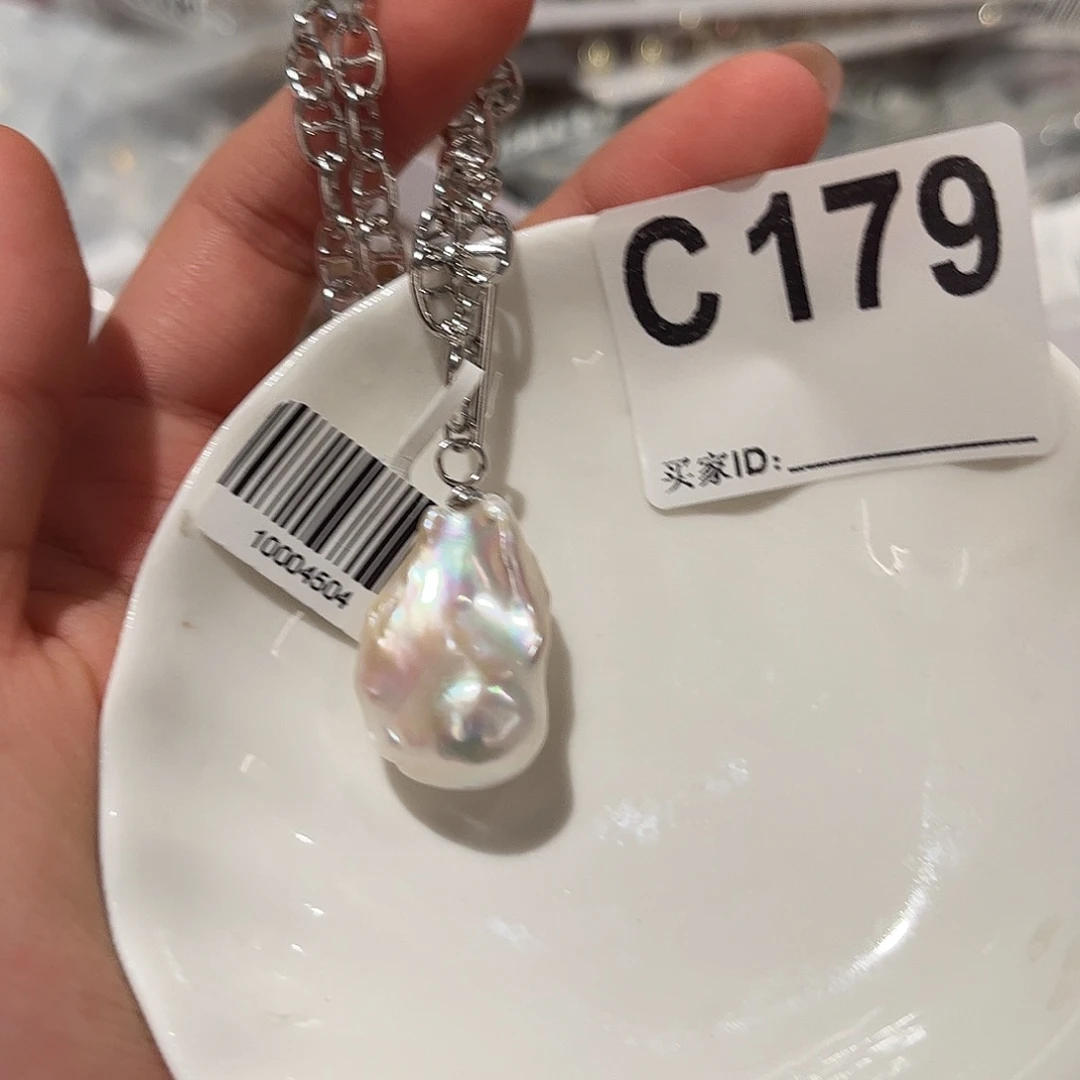 合金淡水珍珠耳饰