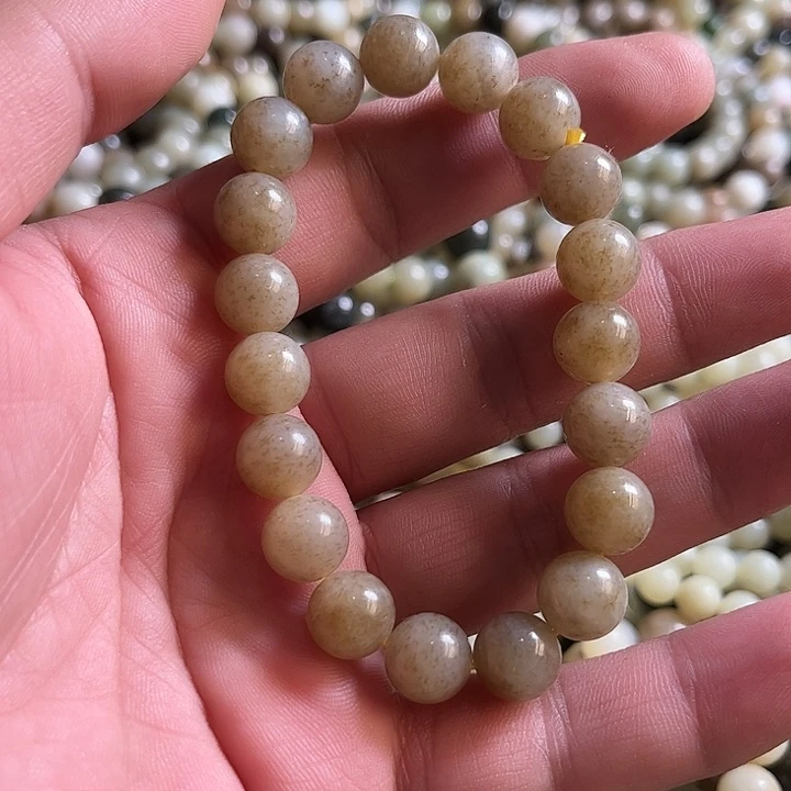 手链未镶嵌和田玉（碧玉）