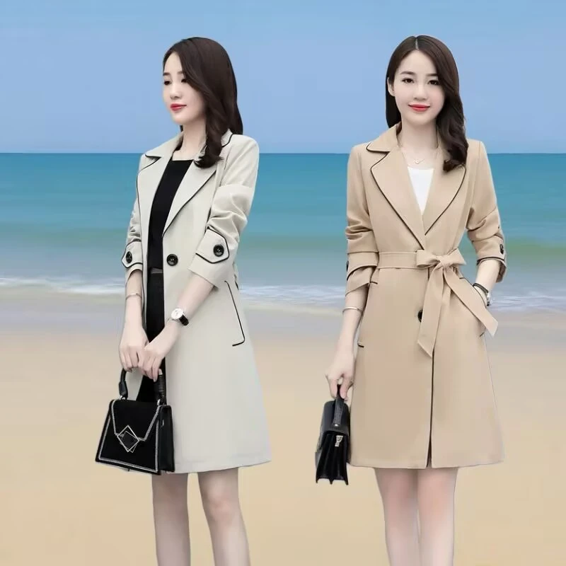 风衣女装2025秋季秋天衣服修身显瘦时尚气质高级感中长款风衣外套