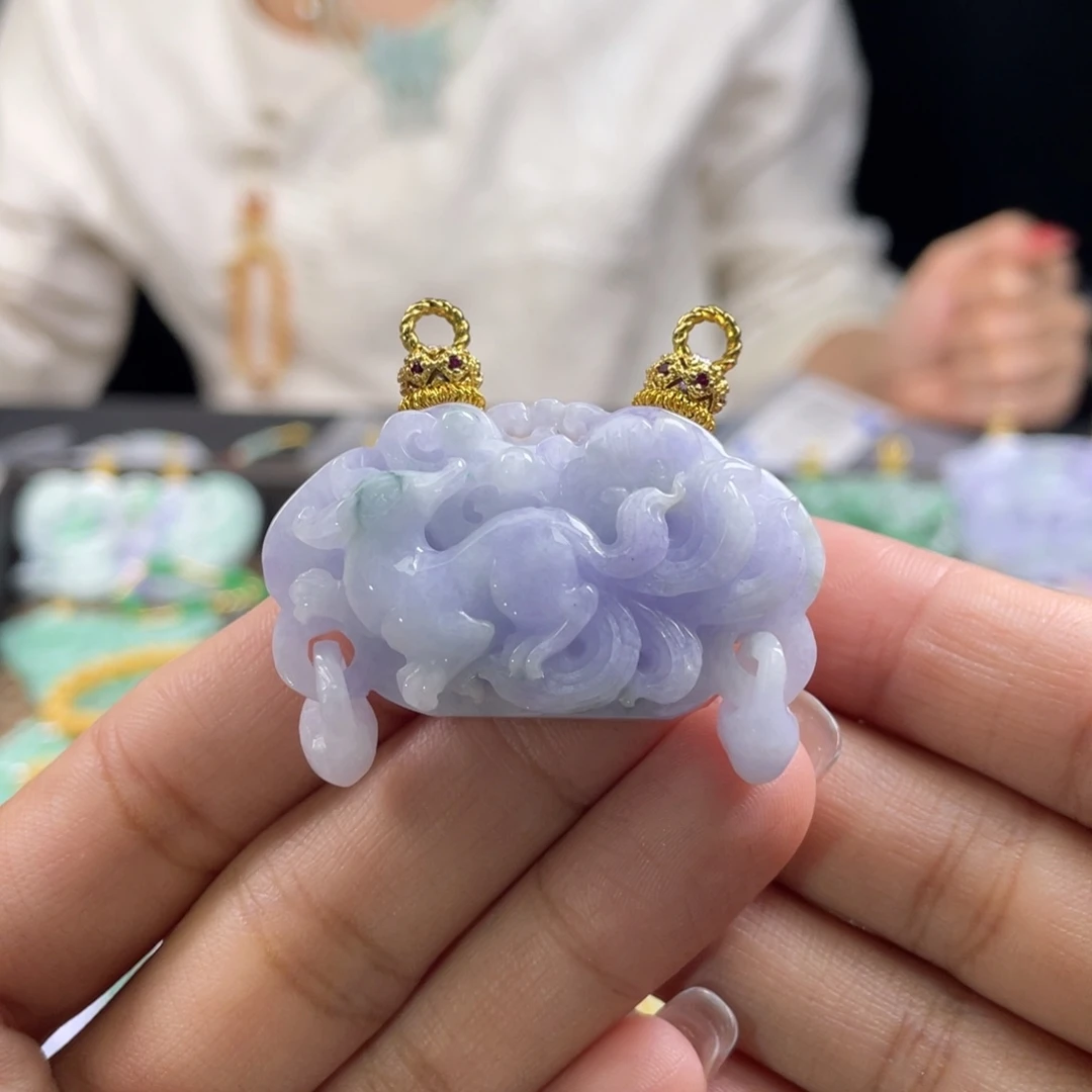 颈饰未镶嵌翡翠代编织