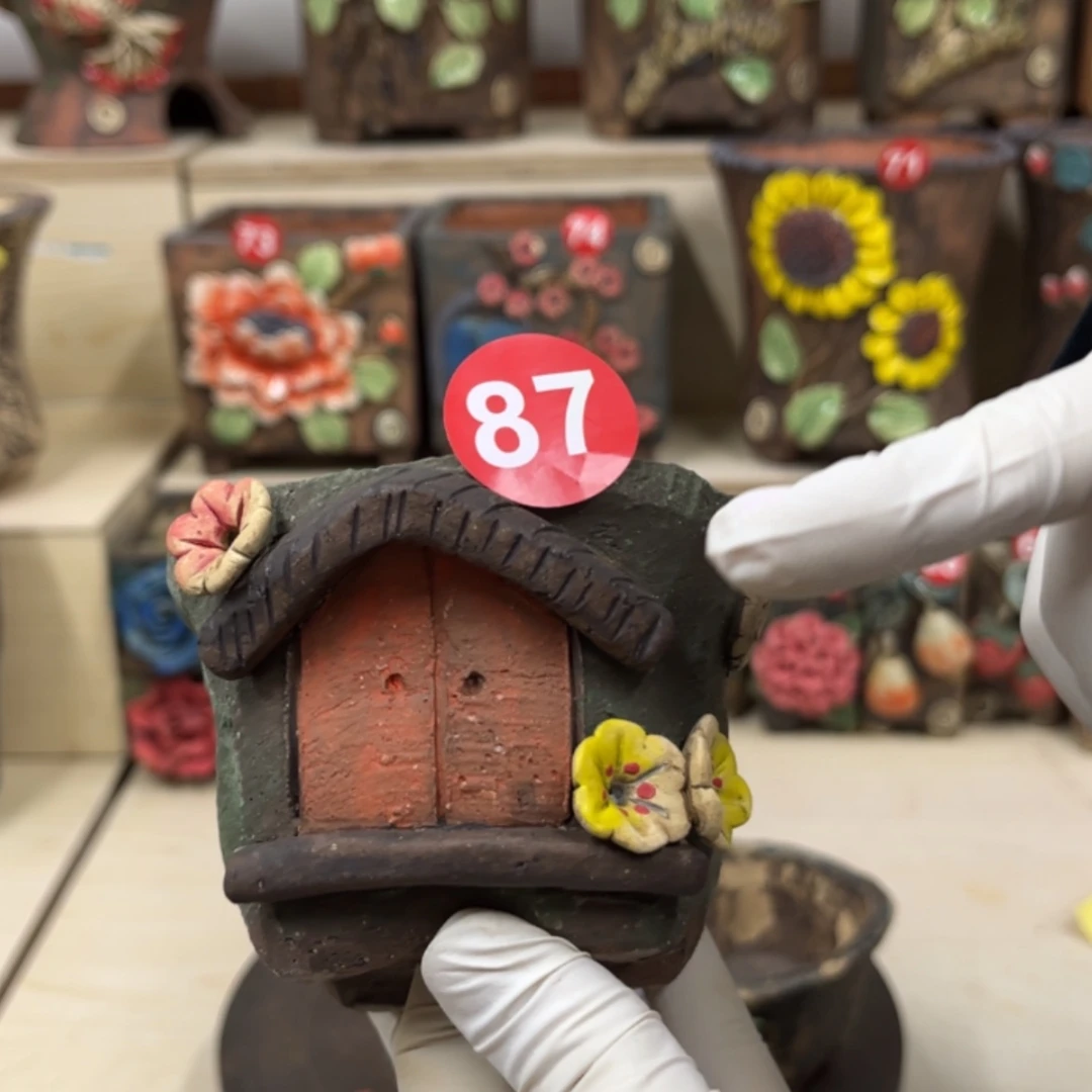 【闪购商品】紫砂花盆87号口径8.5外高7