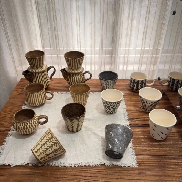 陶乐记 王易知纯手工咖啡杯中古风咖啡杯精致粗陶杯子