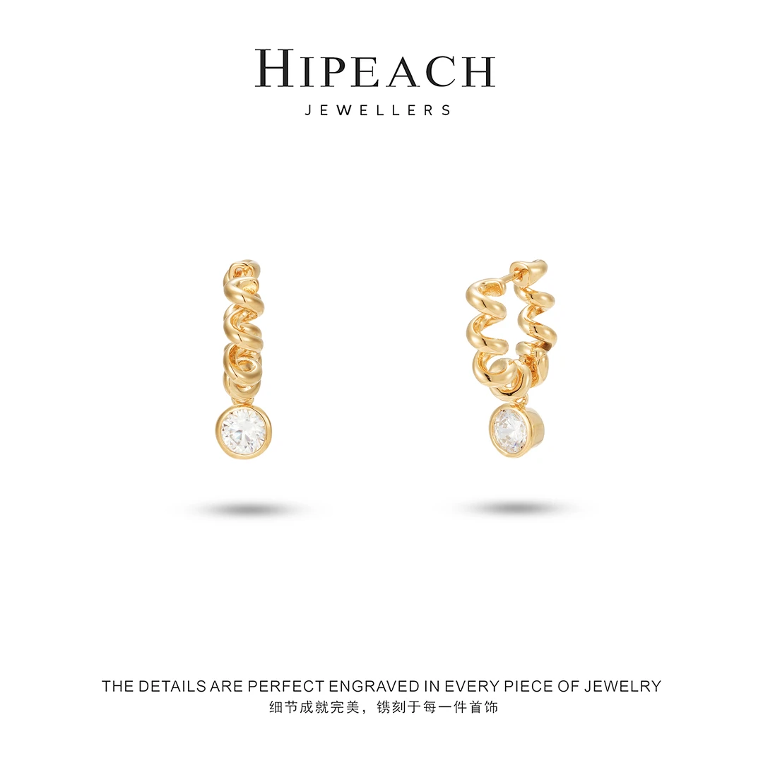 【电话线】镀K金耳扣 HTC0162