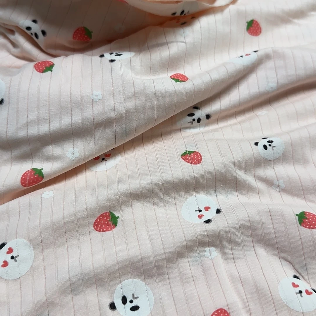 棉428号纯棉草莓熊一米