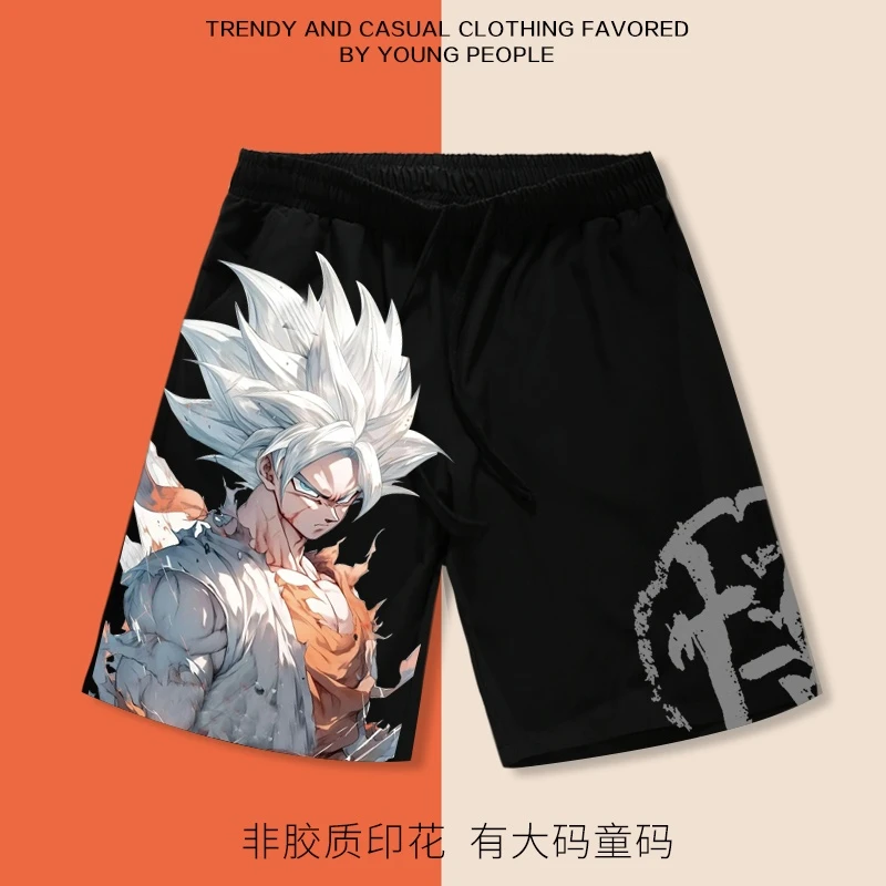 七龙珠动漫孙悟空短裤男夏季宽松直筒五分裤男女沙滩裤有大码童码