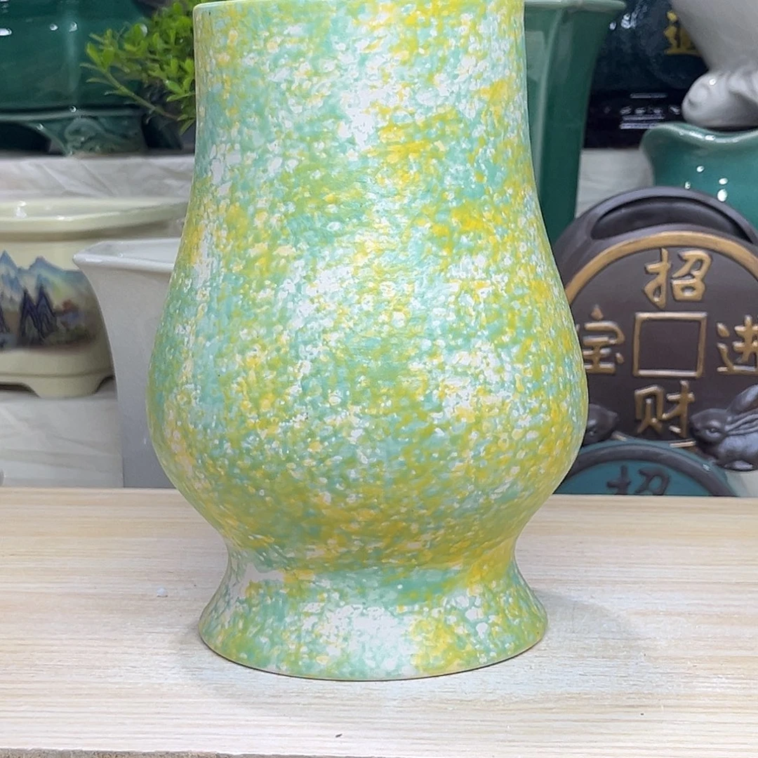 陶瓷绿植多肉微瑕花盆口径9.5*20.5