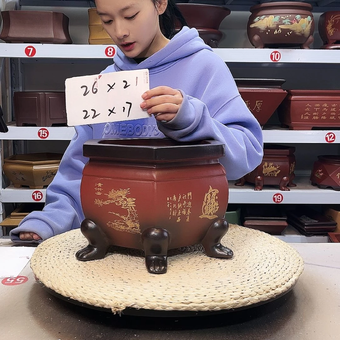 紫砂花盆紫砂花盆