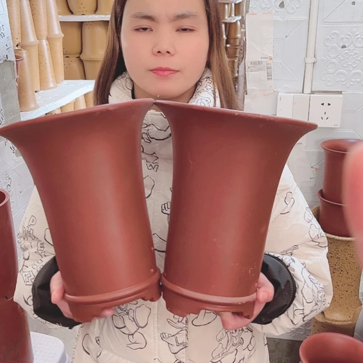 紫砂宜兴紫砂花盆