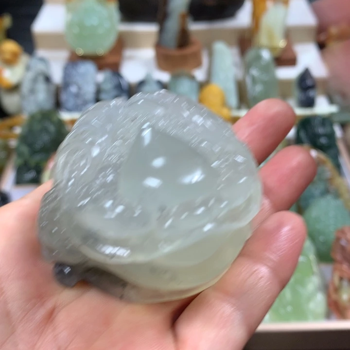 蛇纹石玉未镶嵌手把件