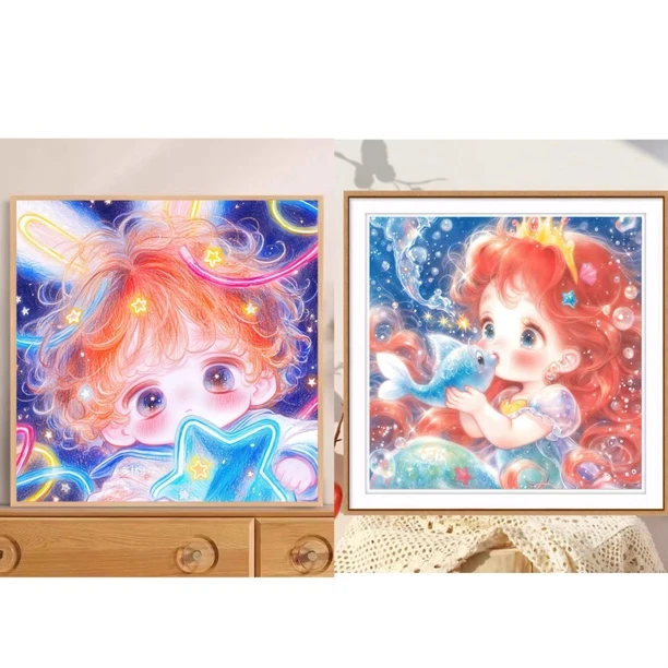 【新疆长绒棉】美林定制：小卷毛男孩 大格四股线60×60cm