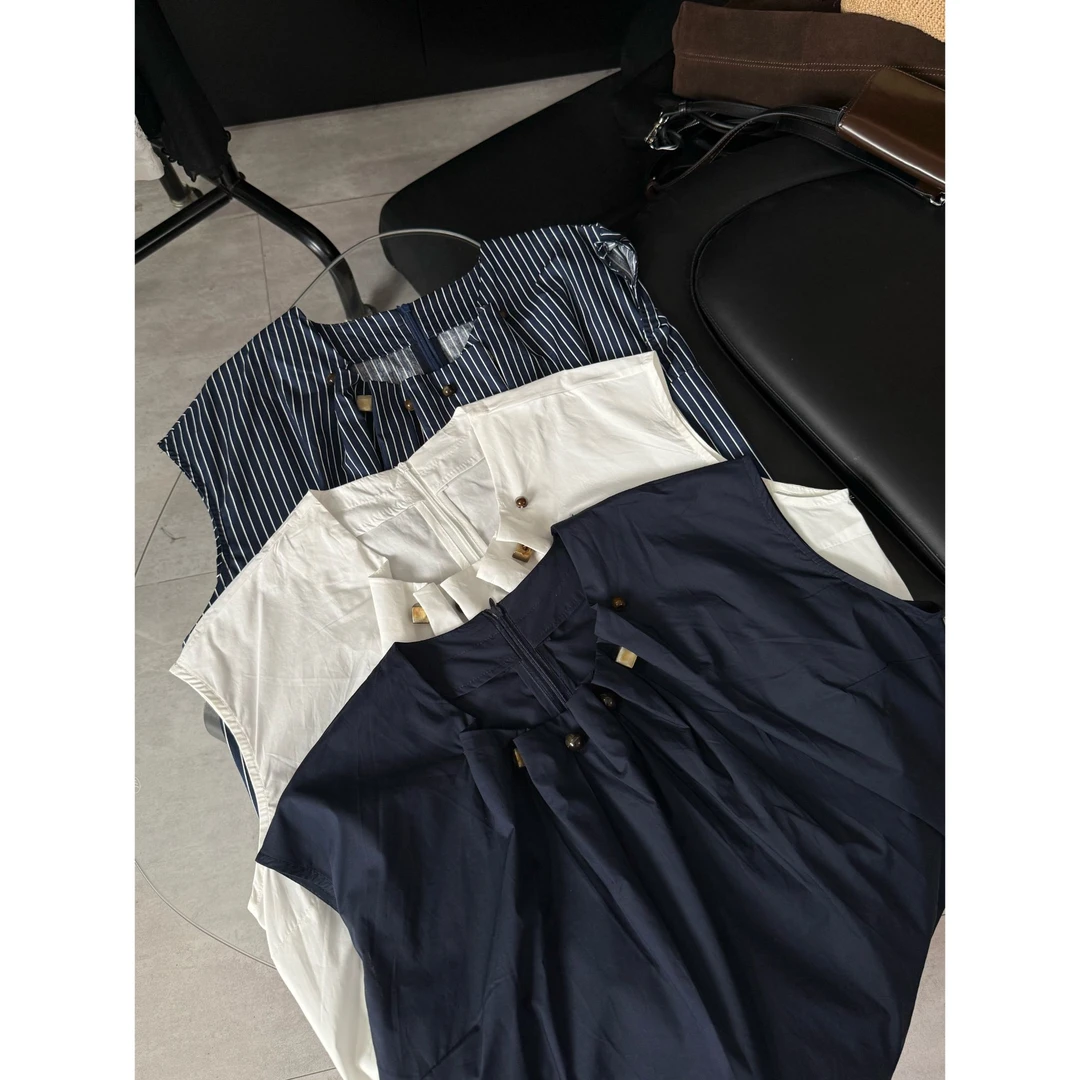 2025夏款新品【设计感圆领串珠飞飞袖上衣】