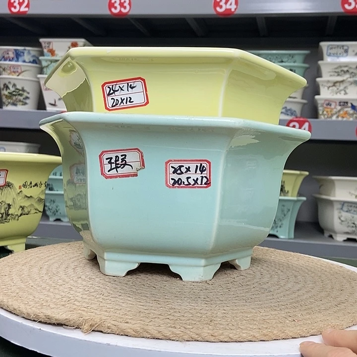 紫砂紫砂花盆8236