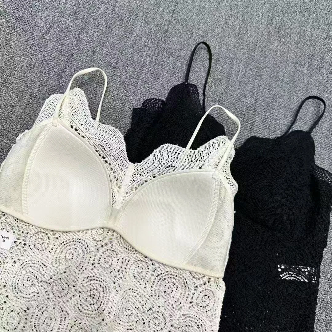 350百搭蕾丝吊带一体杯