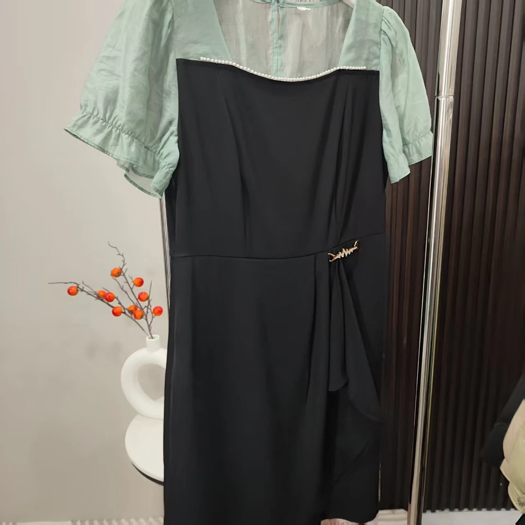 【依帆专属】F383喇叭袖夏季单肩连衣裙夏季女士连衣裙休闲