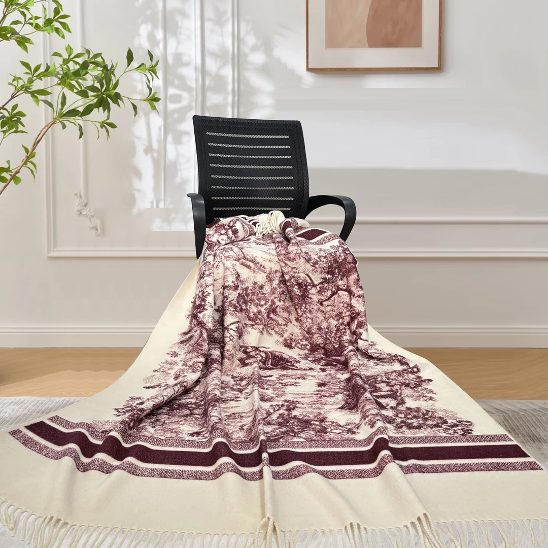 【巴黎系列】羊毛加厚款毯子多功能沙发毯午休毯休闲毯