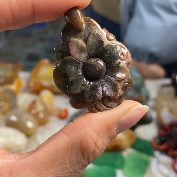 玛瑙/玉髓吊坠(不含链)未镶嵌