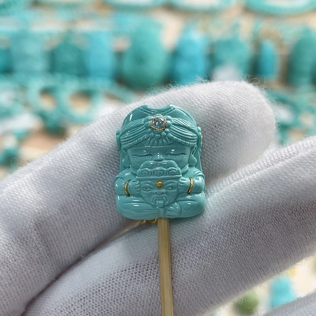 绿松石珠宝奇石未镶嵌