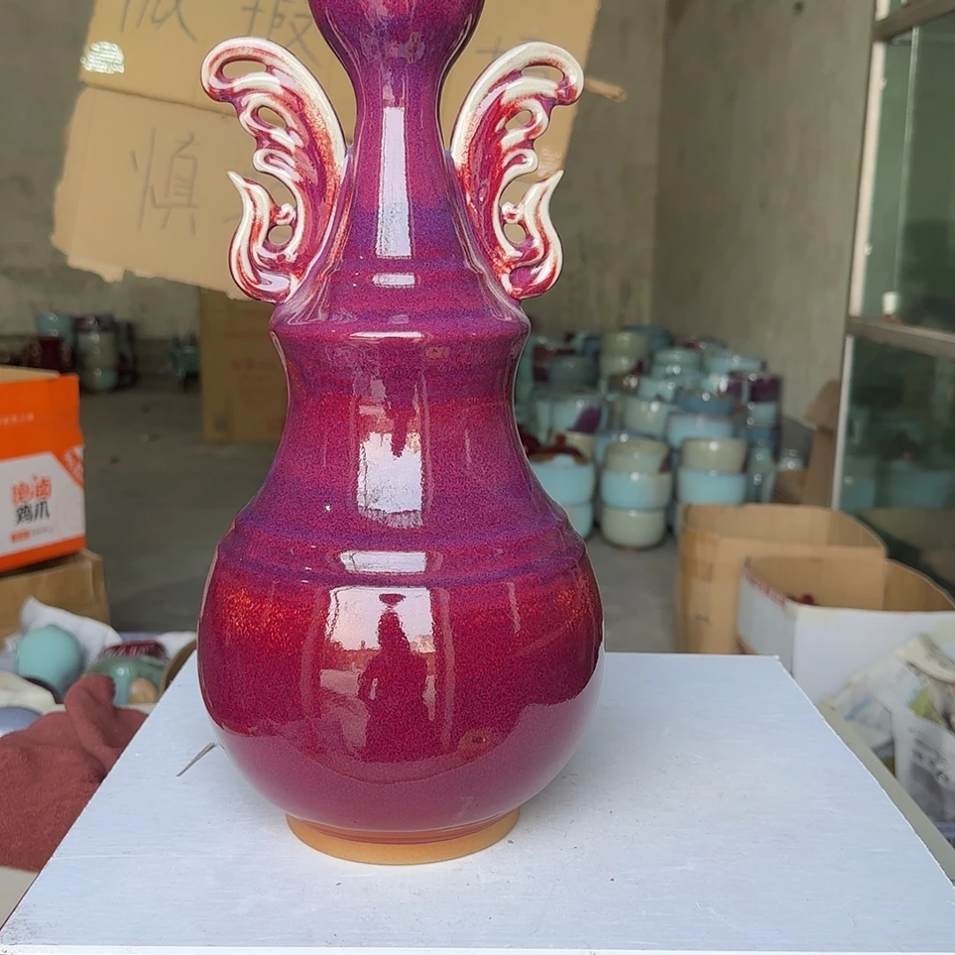 陶摆件郑家钧瓷摆件微瑕