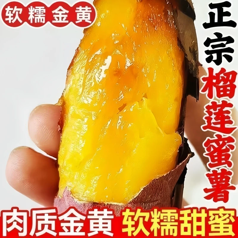 正宗榴莲蜜薯软糯流蜜爆浆流心热销5斤产地直发当季红薯烤红薯