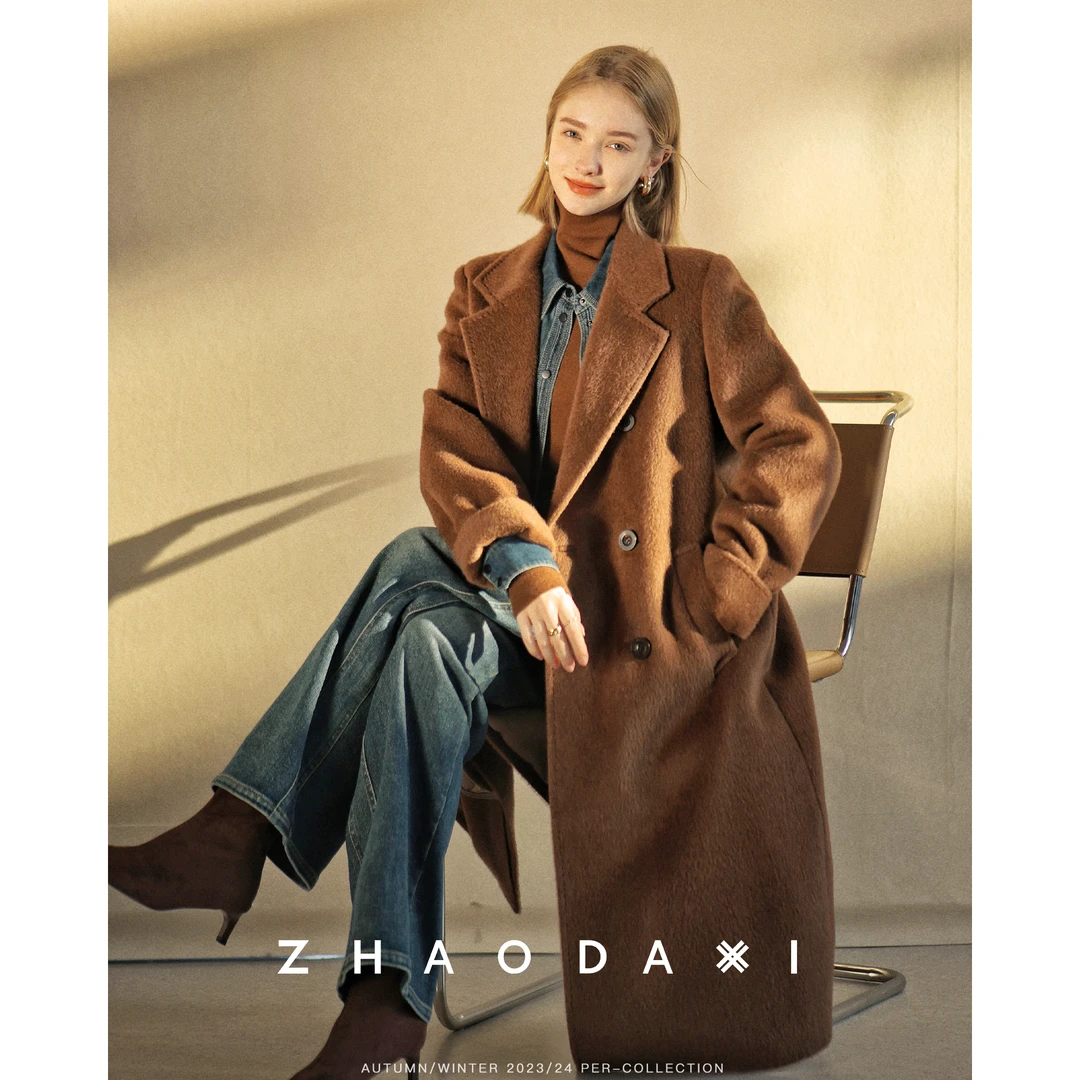 【赵大喜】现货！镇店苏力韩素汐大衣｜宽松休闲羊驼毛大衣女冬季