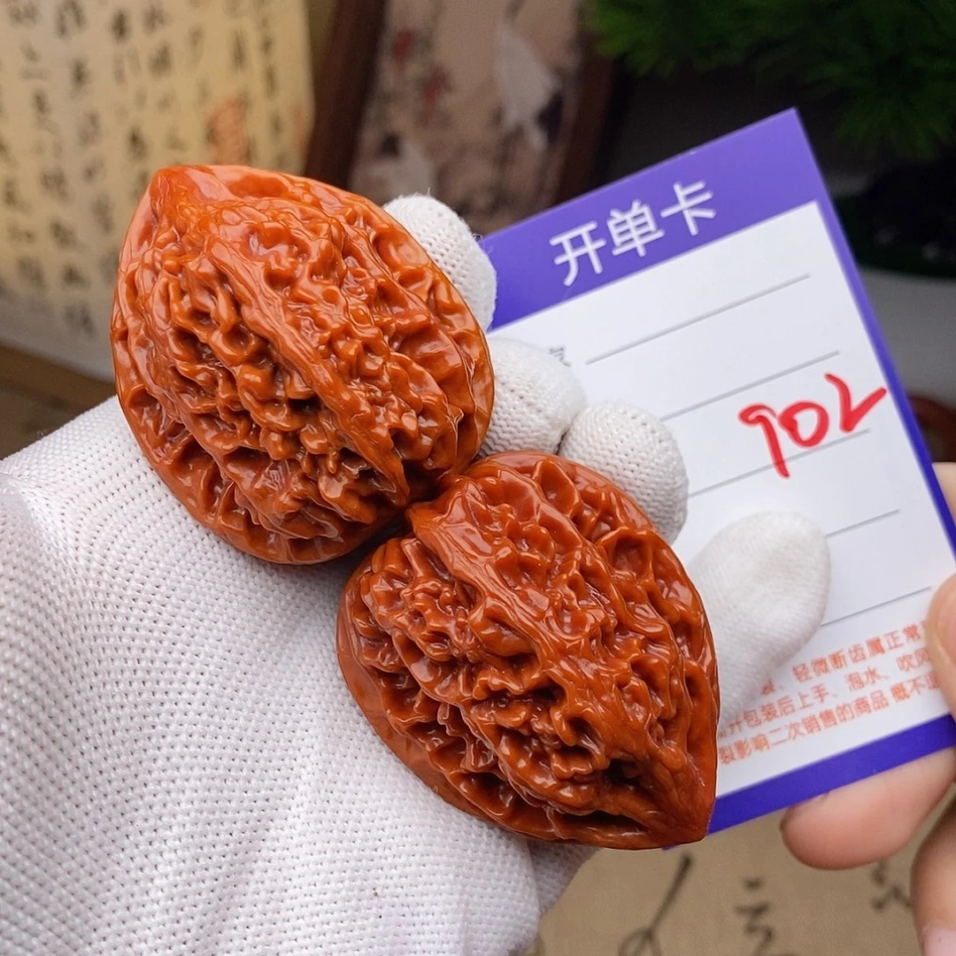 把件文玩核桃40鸡心902