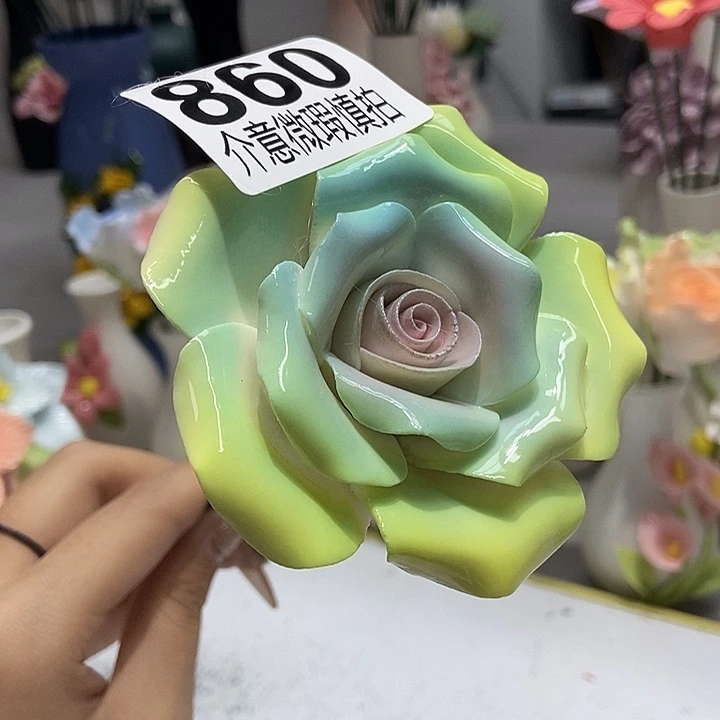 陶瓷纯手工捏花设计