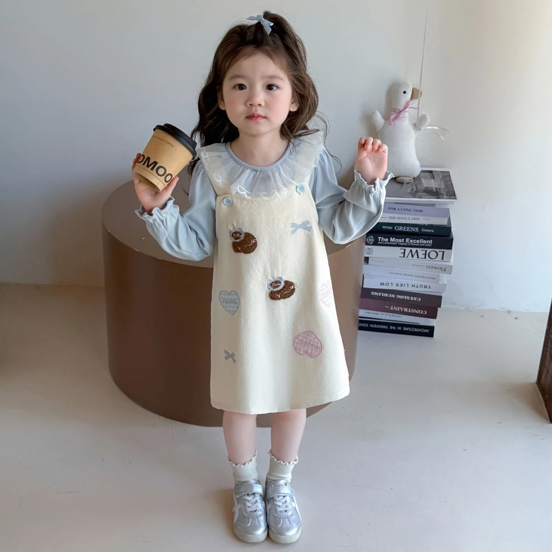 女童连衣裙春秋季2025新款秋款女孩宝宝早秋穿搭儿童秋装公主裙子
