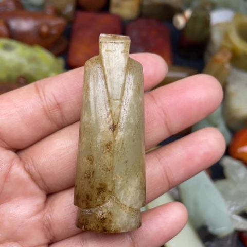 和田玉未镶嵌颈饰59