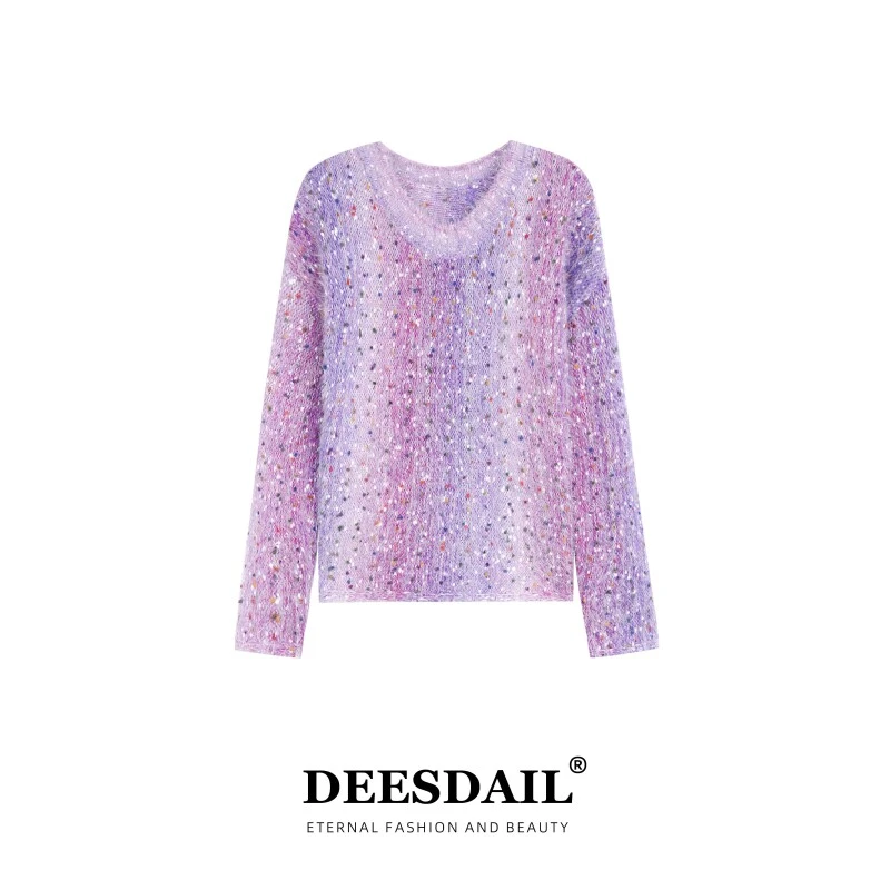 【331】DEESDAIL秋冬长袖毛衣百搭显瘦知性针织衫女A256