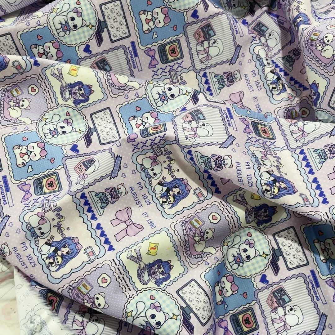 一米价纯棉50支加密细斜纹1.5米宽果子布艺地卷