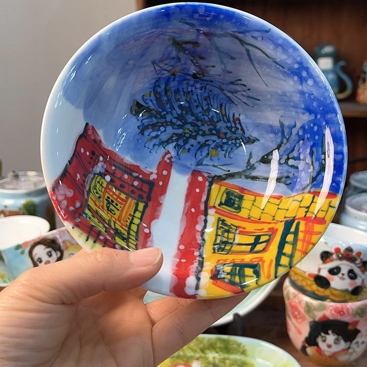 陶景德镇釉下手绘陶瓷