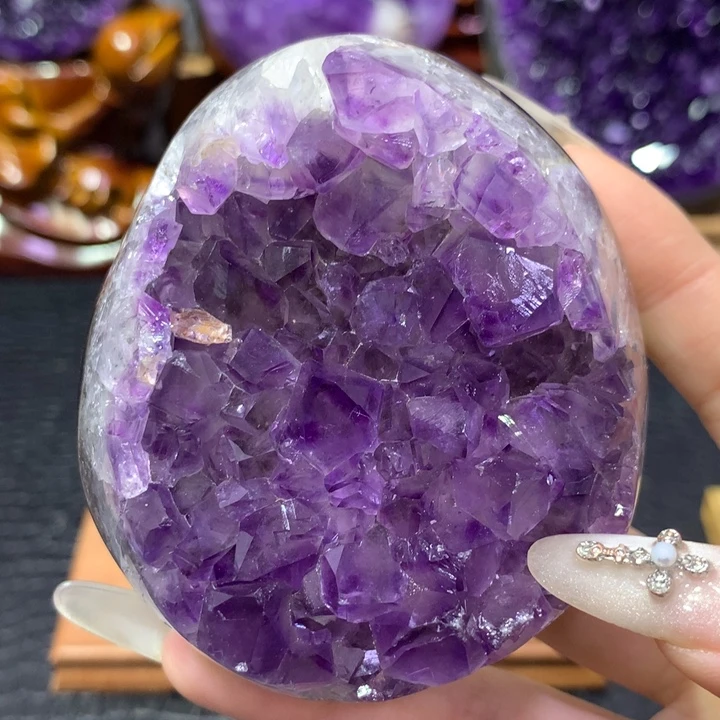 紫晶未镶嵌珠宝半成品福利平板