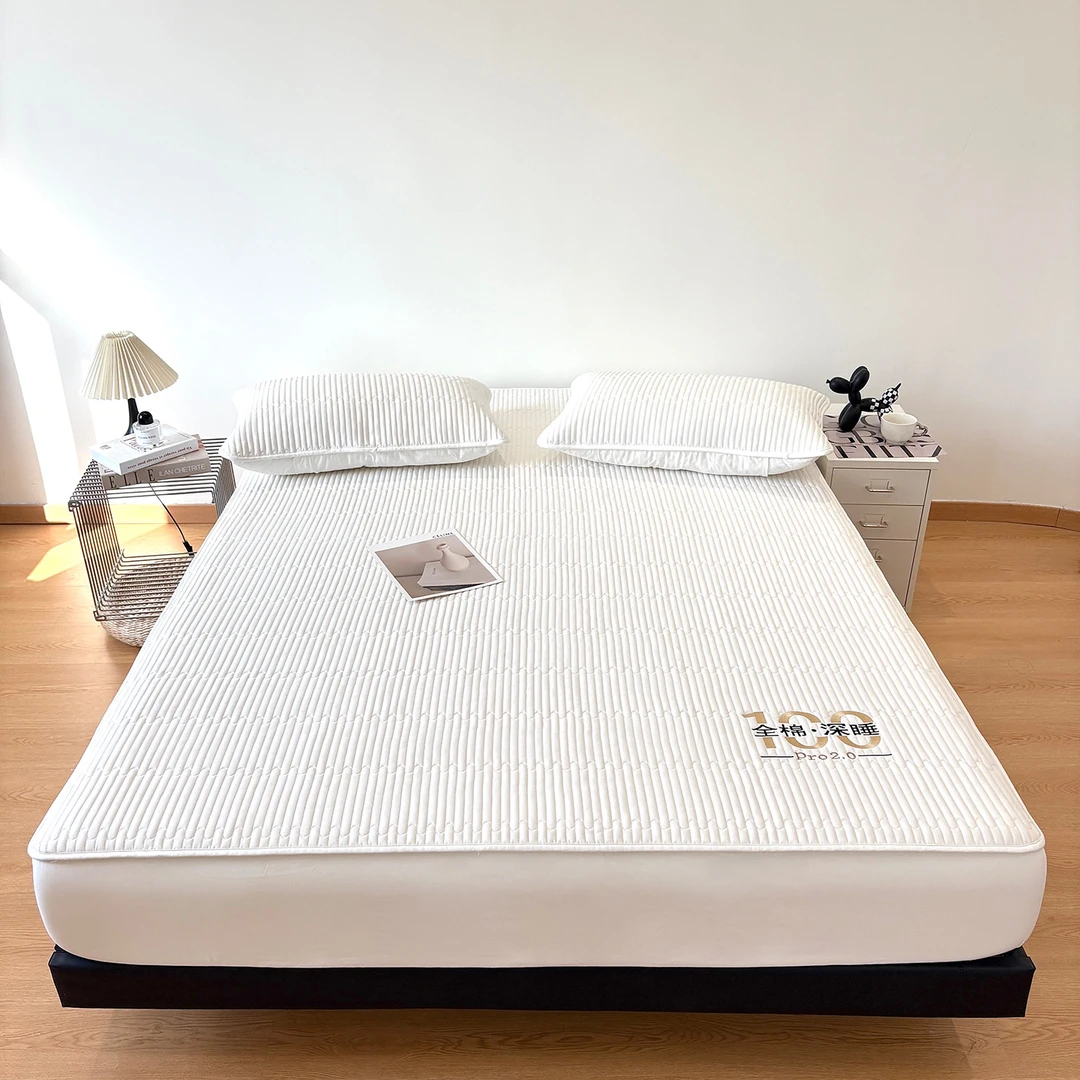 全棉夹棉床笠床垫保护罩防滑防尘可机洗四季通用