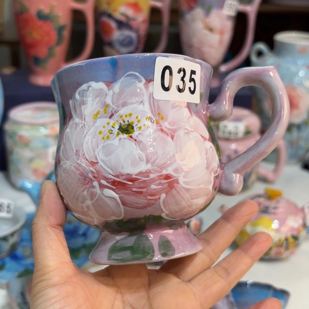 景德镇手绘高温釉下彩陶瓷茶具