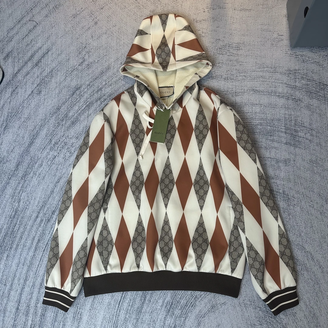 全新未使用 GUCCI/古驰 /葡萄籽奢潮/菱格老花卫衣/M码