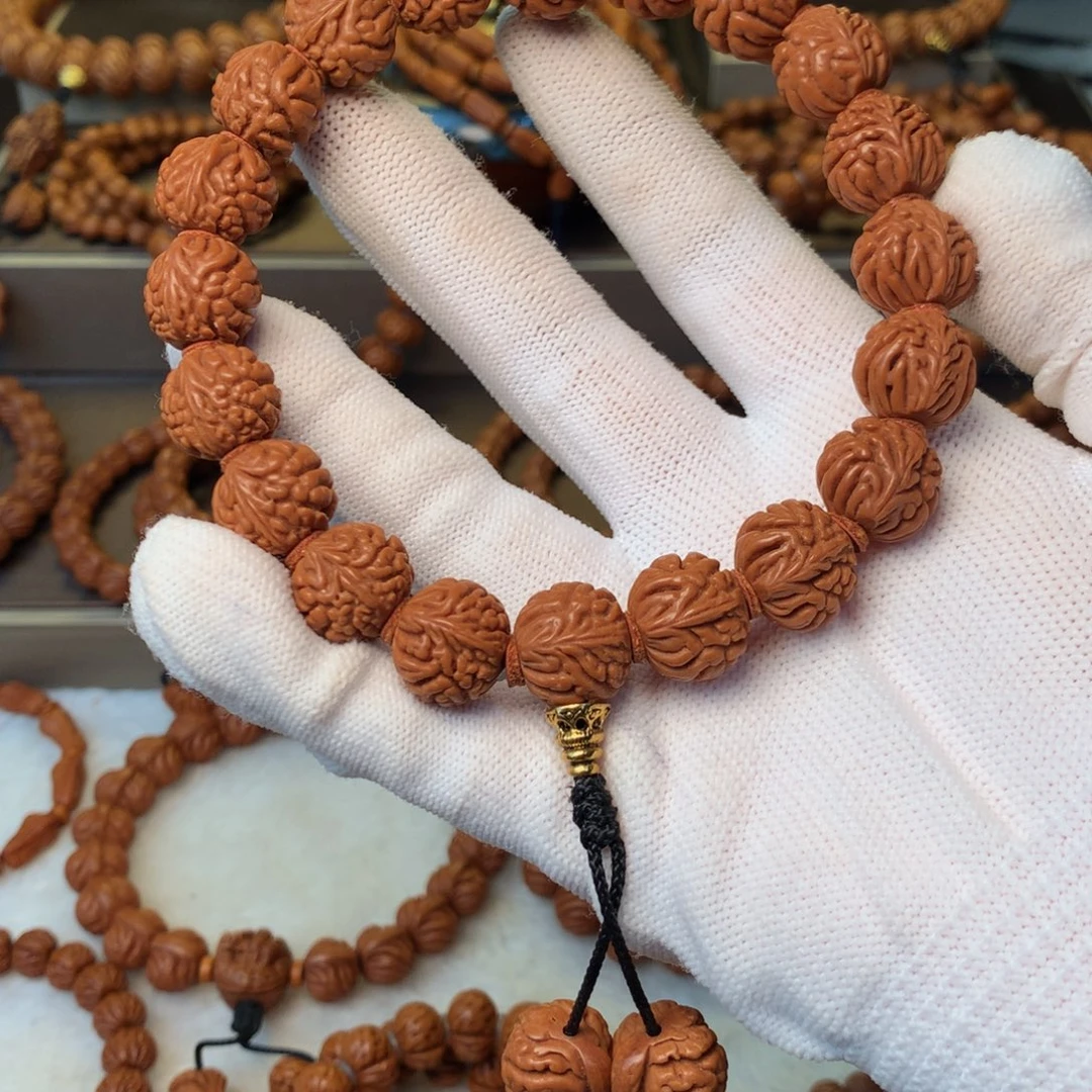 手串桃核秦岭龙纹