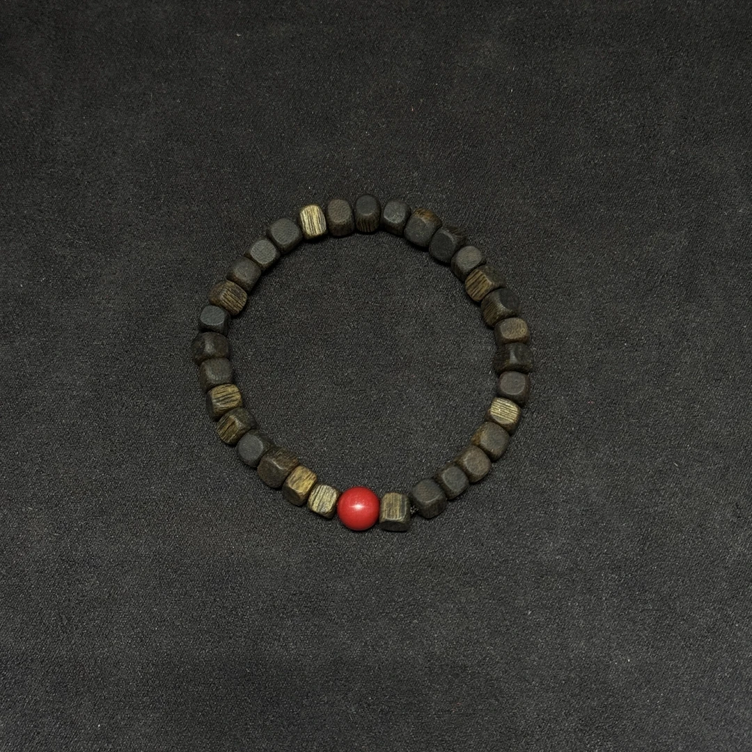 沉香原生态手工天然方糖沉香手串