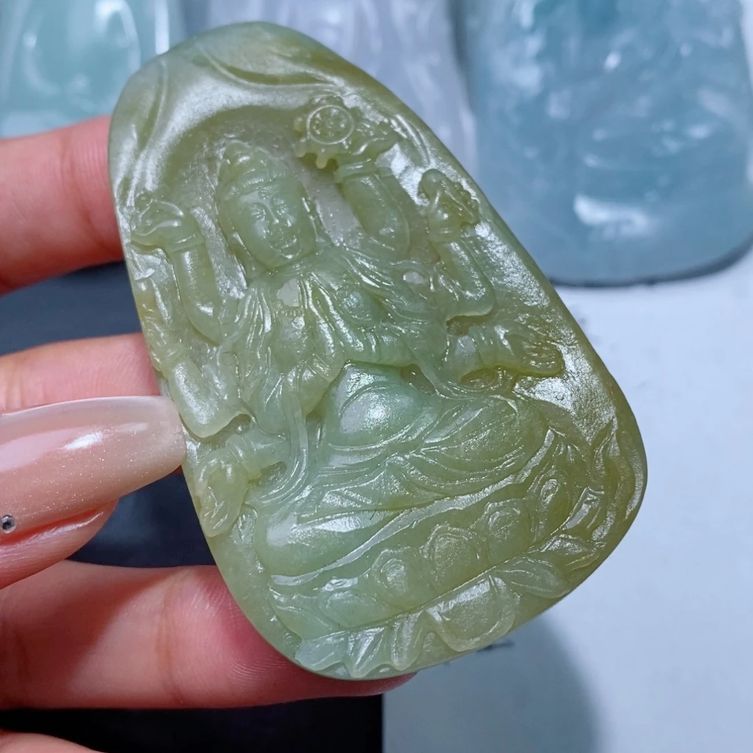 定制翡翠吊坠未镶嵌锦*