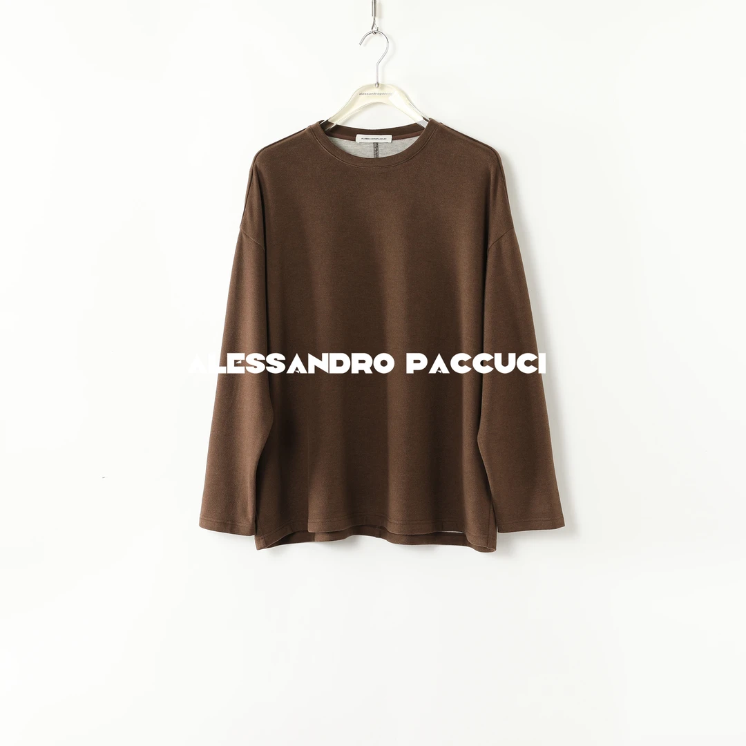 AP洛哥51008TT【暖心】圆领德绒双面双色抓绒宽松时尚百搭T恤 冬