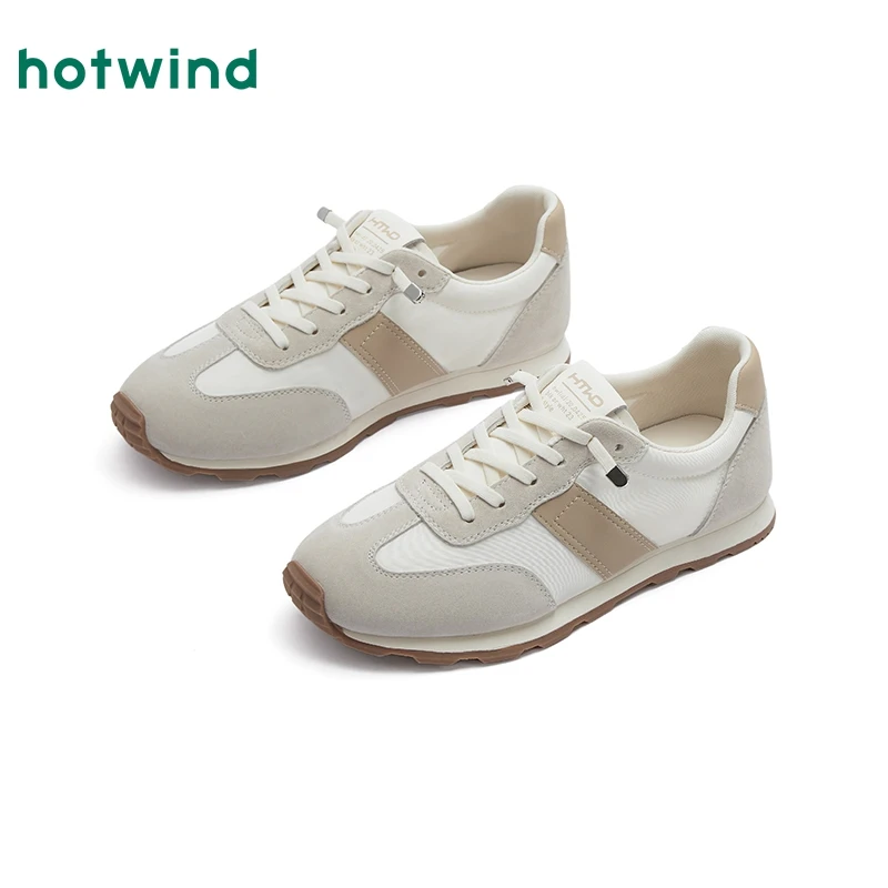 热风商场款女鞋低帮鞋时尚舒适透气休闲鞋双11返场秋冬保暖新款