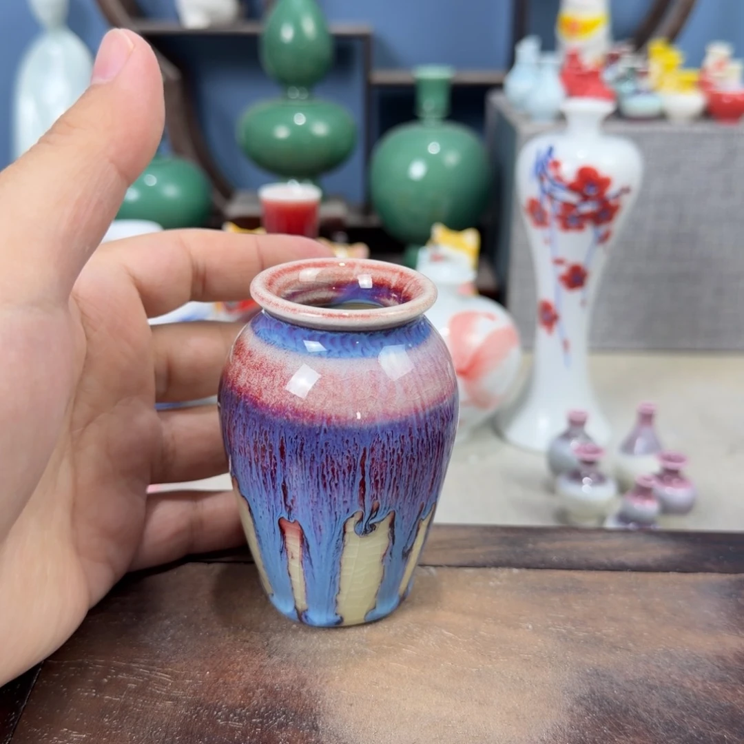 陶瓷手工小花器摆件