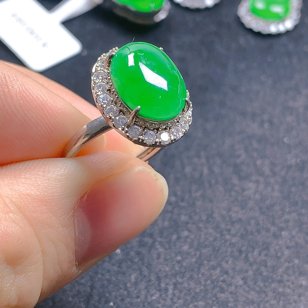 颈饰银S925镶嵌翡翠翡翠