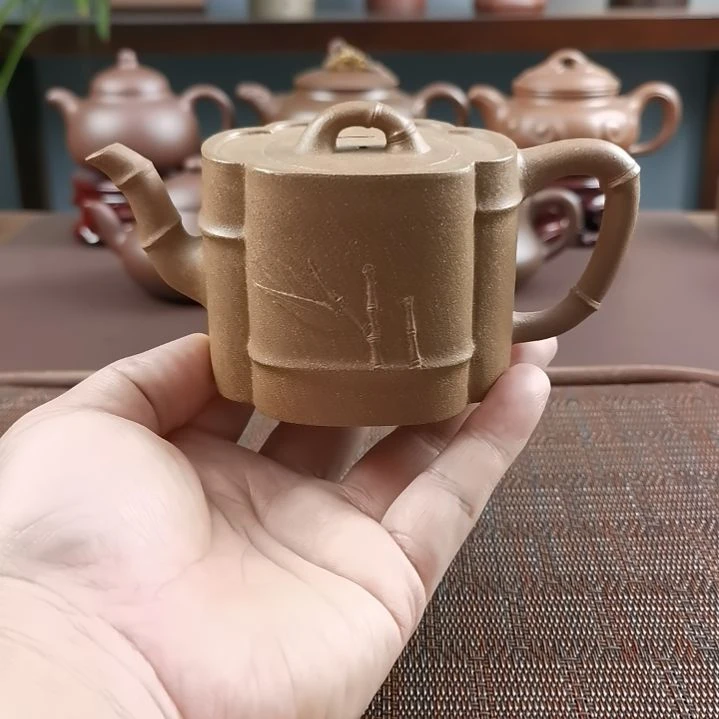 茶壶紫砂段泥海棠竹200CC